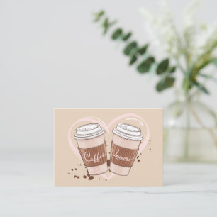 Kaffeeliebhaber Koffein Mitteilungskarte