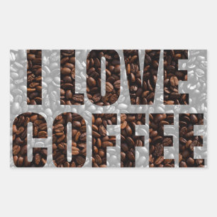 Kaffeeliebhaber Rechteckiger Aufkleber