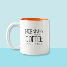 Kaffeeliebhaber, Spaß für Morgenstille Zweifarbige Tasse