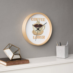 Kaffeeliebhaber – Süß und gemütlich für Kaffeefans Uhr