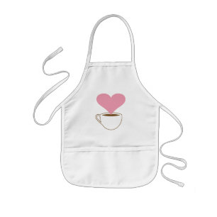 Kaffeeliebhaber. Tasse Kaffee. Rauchherz Kinderschürze