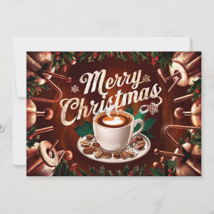 Kaffeeliebhaber Weihnachtskarte Nr. 12 Feiertagskarte