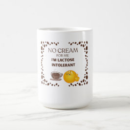 KAFFEELIEBHABER WEISS FUNNY, MIT RAHM KERAMIK 450  KAFFEETASSE