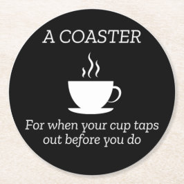Kaffeeliebhaber, wenn Ihr Cup Stecht Runder Pappuntersetzer
