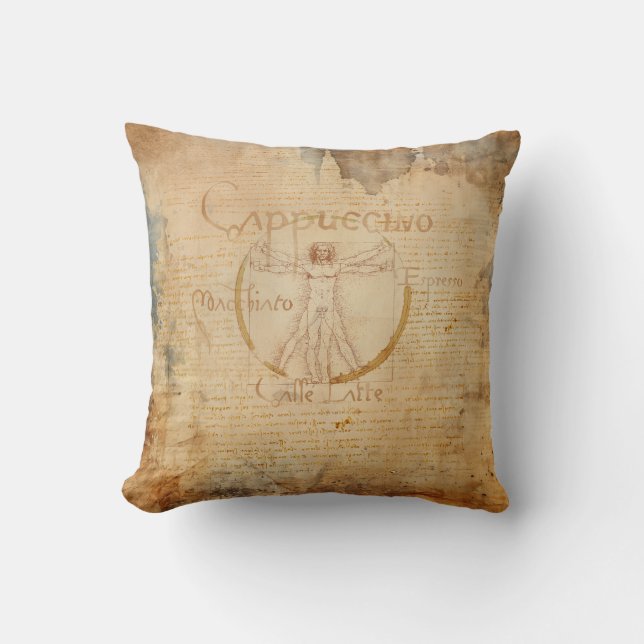 Kaffeemann Kissen (Vorderseite)