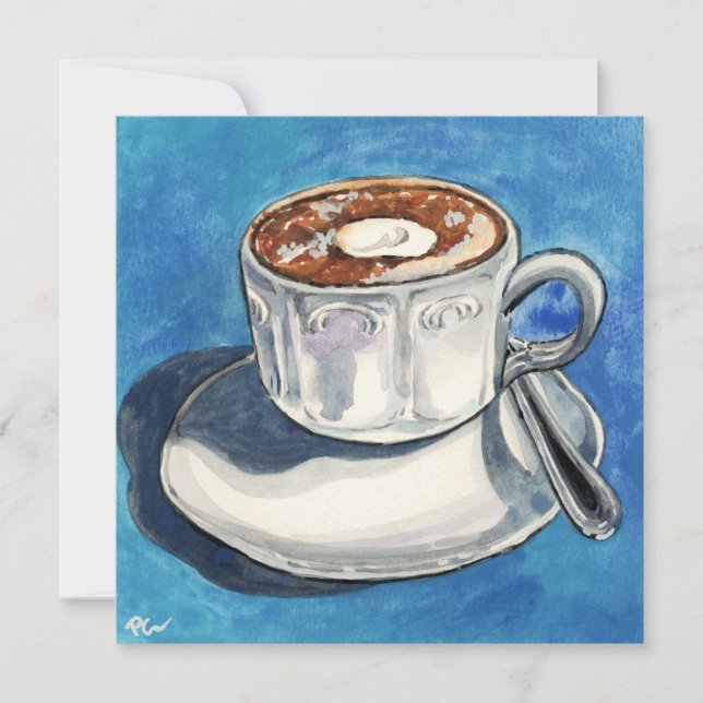 Kaffeemaschine #01  feiertagskarte (Vorderseite)