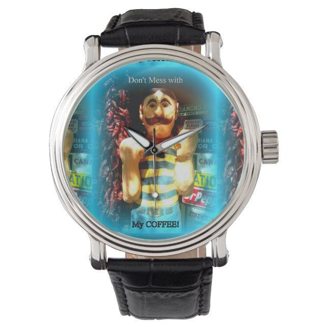 Kaffeemaschine Armbanduhr (Vorderseite)