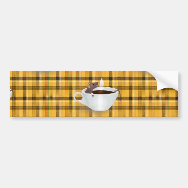 Kaffeemaschine Autoaufkleber (Vorne)