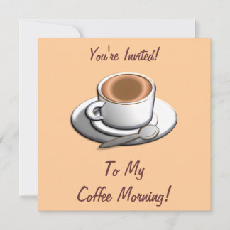 Kaffeemaschine Einladung