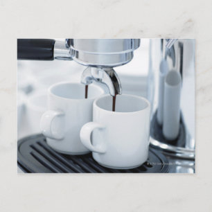 Kaffeemaschine Espresso Postkarte