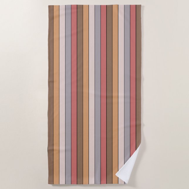 Kaffeemaschine Grau Dusty Rose auf Aquarellpapier Strandtuch (Vorderseite)