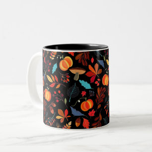 Kaffeemaschine im Herbst - Tasse wählen