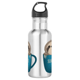Kaffeemaschine in Kaffee-Tasse Wasserflasche