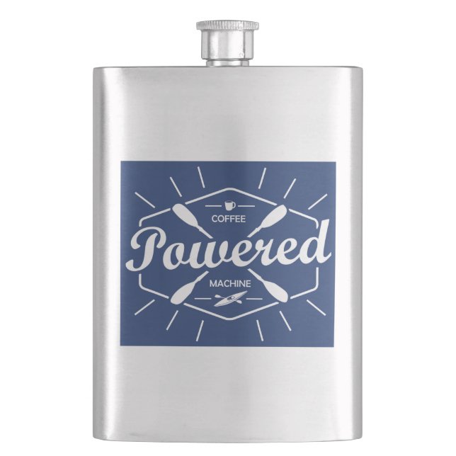 Kaffeemaschine Kayak Flachmann (Vorderseite)