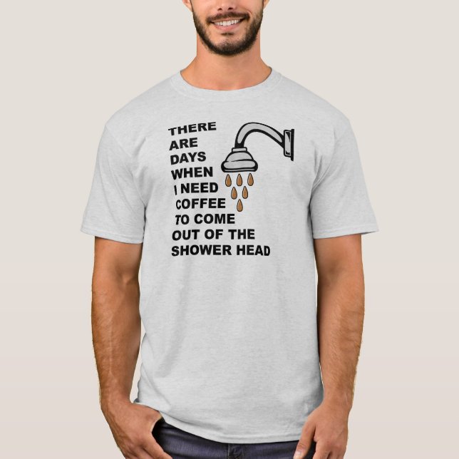 Kaffeemaschine Kopf Funny T - Shirt (Vorderseite)