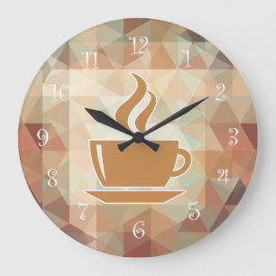 Kaffeemaschine Küchenuhren Große Wanduhr