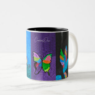 Kaffeemaschine mit beliebtem CreativeDrew-Kunstwer Zweifarbige Tasse