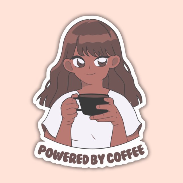 Kaffeemaschine, mit Kaffee gespeist Aufkleber (Von Creator hochgeladen)