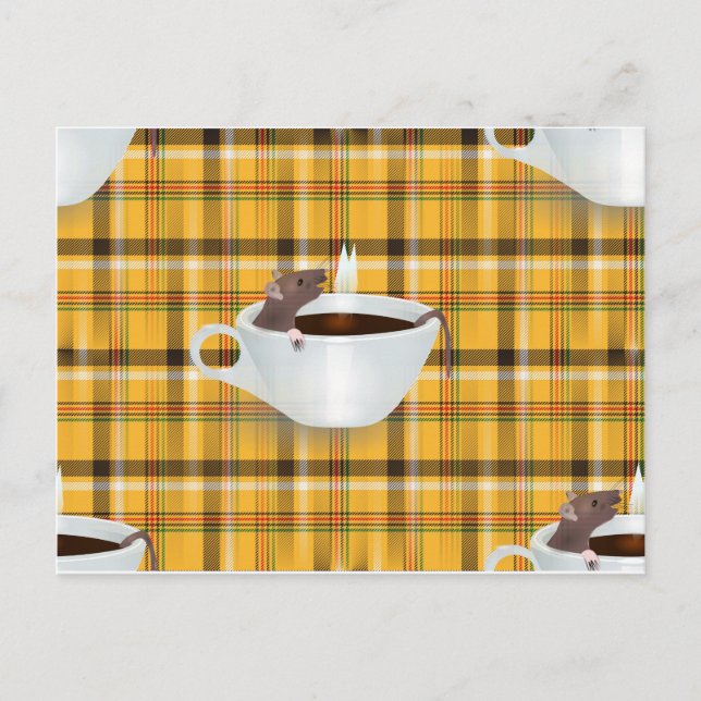 Kaffeemaschine Postkarte (Vorderseite)