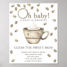 Kaffeemaschine Raten Sie das süße Chaos Poster
