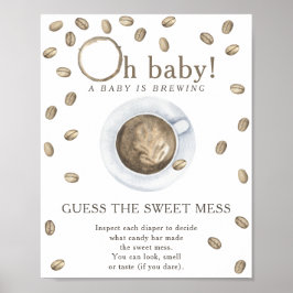 Kaffeemaschine Raten Sie das süße Chaos Poster