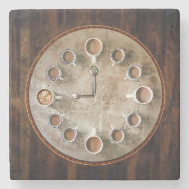Kaffeemaschine Steinuntersetzer (Vorderseite)
