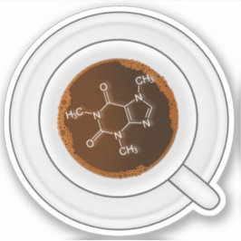 Kaffeemaschine (Struktur) Kaffeebecher Aufkleber