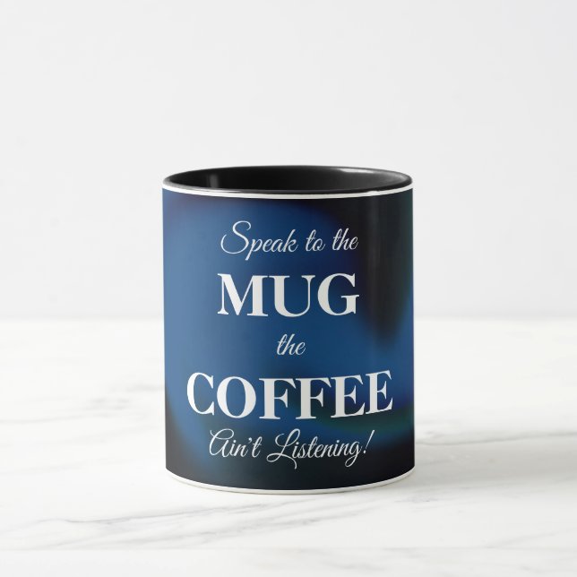 Kaffeemaschine Tasse mit Funny Message (Zentrum)