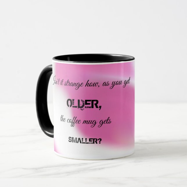 Kaffeemaschine Tasse mit Funny Message (Vorderseite Links)