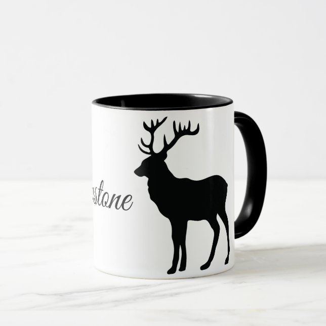 Kaffeemaschine Tasse-Yellowstone-Elch Tasse (VorderseiteRechts)