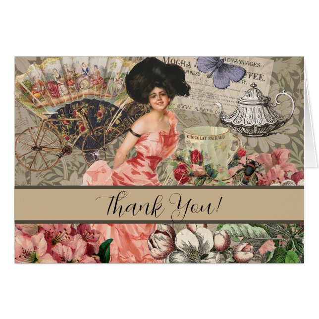 Kaffeemaschine Viktorianische Frau Rosa Klasse (Vorderseite (Horizontal))