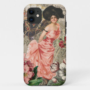 Kaffeemaschine Viktorianische Frau Rosa Klasse Case-Mate iPhone Hülle
