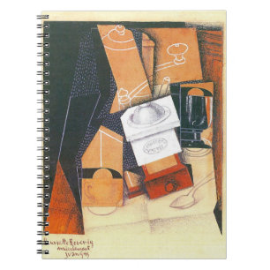 Kaffeemaschine von Juan Gris, Vintage kubistische Notizblock