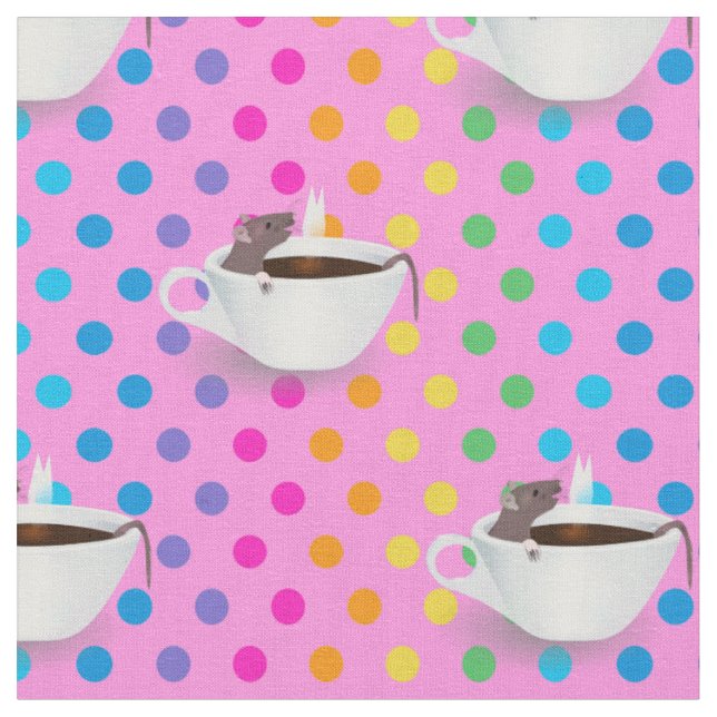 Kaffeemaus Stoff (Nahaufnahme)