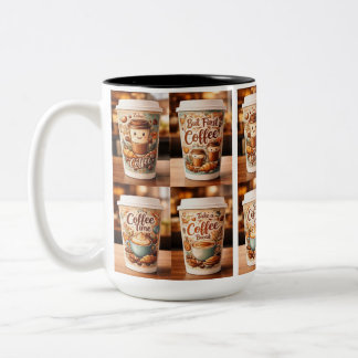 Kaffeemomenten-Tasse Zweifarbige Tasse