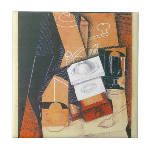 Kaffeemühle von Juan Gris, Vintage-Cubismus-Kunst Fliese