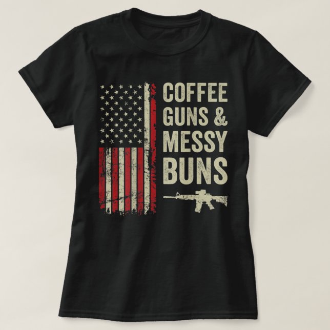 Kaffeemühlen und Messinggeblasen - USA Flag Womens T-Shirt (Design vorne)