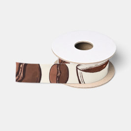 Kaffeemuster 2 satinband