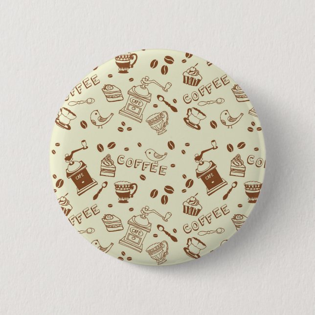 Kaffeemuster Button (Vorderseite)