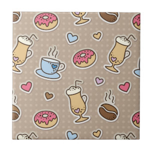 Kaffeemuster Fliese