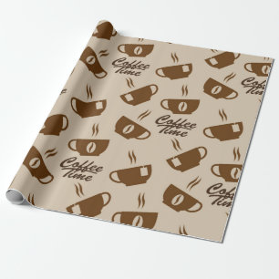 Kaffeemuster Geschenkpapier