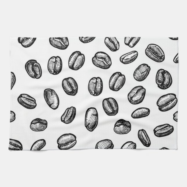 Kaffeemuster Geschirrtuch (Horizontal)