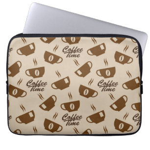 Kaffeemuster Laptopschutzhülle