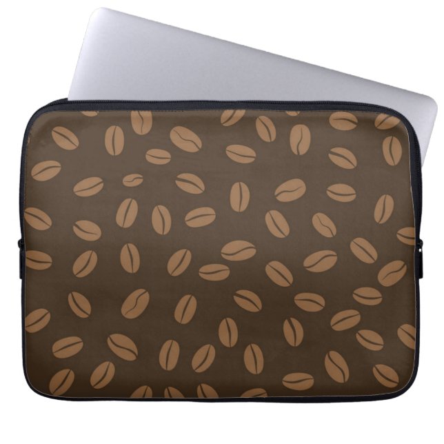 Kaffeemuster Laptopschutzhülle (Vorderseite)