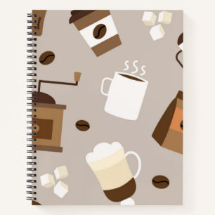 Kaffeemuster Notizbuch