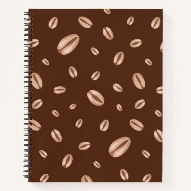 Kaffeemuster Notizbuch (Vorderseite)