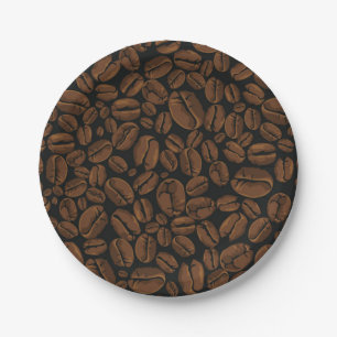 Kaffeemuster Pappteller