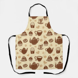 Kaffeemuster Schürze