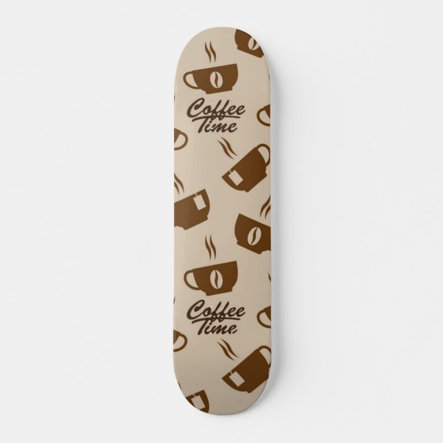 Kaffeemuster Skateboard (Vorne)