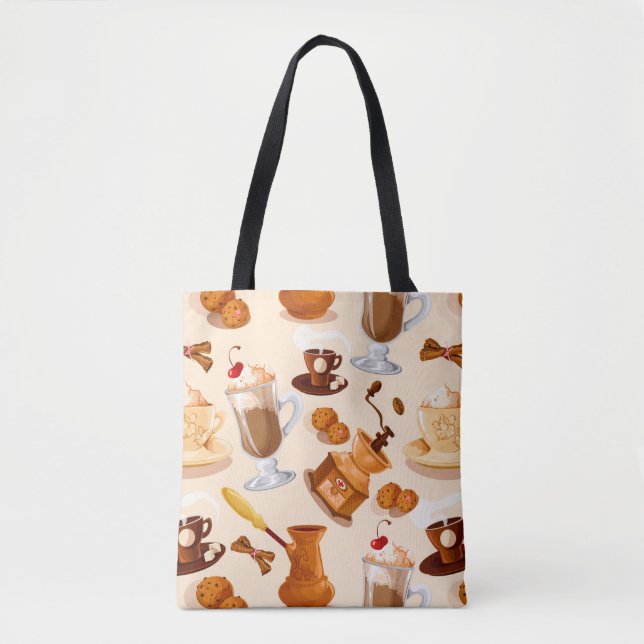 Kaffeemuster Tasche (Vorderseite)